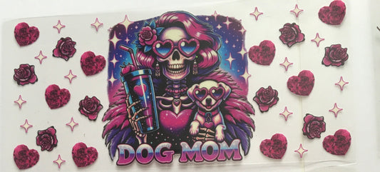 16oz UV DTF Cup wrap Dog Mom